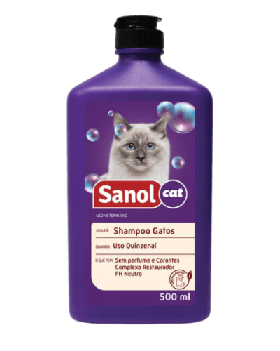 Shampoo Sanol Cat para Gatos - 500 mL